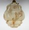 Art Deco Marble Glass Pendant Lignt on Original Rope, 1930s 4