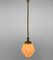 Art Deco Marble Glass Pendant Lignt on Original Rope, 1930s 2