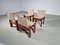 Canvas Monk Chairs by Tobia & Afra Scarpa for Molteni, 1970s, Set of 4, Image 6
