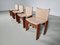 Canvas Monk Chairs by Tobia & Afra Scarpa for Molteni, 1970s, Set of 4 2