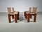 Canvas Monk Chairs by Tobia & Afra Scarpa for Molteni, 1970s, Set of 4 5