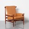 Leather Bwana Lounge Chair by Finn Juhl for France & Son, 1960s 1