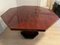 Red Lacquered Dining Table with Gold Dust Details, 1970s 8