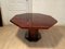 Red Lacquered Dining Table with Gold Dust Details, 1970s 3