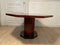 Red Lacquered Dining Table with Gold Dust Details, 1970s 2