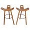 Tabourets de Bar Brutalistes Mid-Century, 1960s, Set de 2 1