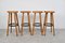 Vintage Brutalist Bar Stools, 1960s, Set of 4 3