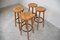 Tabourets de Bar Brutalistes Vintage, 1960s, Set de 4 7