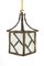 Faux Bamboo Brass Lantern Hanging Light 1
