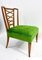 Mid-Century Modern Green Fireside Armchairs Attributed to Osvaldo Borsani, 1950s, Set of 2, Image 2