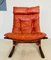 Vintage Norwegian Leather Siesta Chair and Ottoman by Ingmar Relling, 1970, Set of 2 2