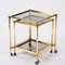 Brass Mirrored Border Nesting Tables with Glass Top from Maison Jansen, 1970s, Set of 2 14