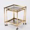 Brass Mirrored Border Nesting Tables with Glass Top from Maison Jansen, 1970s, Set of 2, Image 14