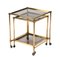 Brass Mirrored Border Nesting Tables with Glass Top from Maison Jansen, 1970s, Set of 2 2