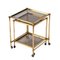 Brass Mirrored Border Nesting Tables with Glass Top from Maison Jansen, 1970s, Set of 2 12