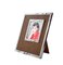 Mid-Century Italian Burl Wood and Chromed Picture Frame from Antonio Botta, 1970s, Image 4