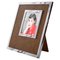Mid-Century Italian Burl Wood and Chromed Picture Frame from Antonio Botta, 1970s, Image 1