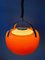 Vintage Orange Tronconi Pendant Lamp, 1970s 5