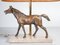 Lampada da tavolo Art Déco in bronzo a forma di cavallo, Immagine 2