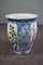 Sgabello e vaso da fiori in ceramica dipinta a mano, Immagine 7