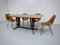 Mesa de comedor de madera y metal de Carlo Ratti, Italy, años 60, Imagen 9