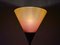 Vintage Table Lamp in Orange Glass with Brushed Metal Base from Massive, 1980s 9