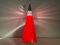 Vintage Space Age Red Lamp in Plastic from Addex, 1980s 8
