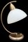 Vintage Goldfarbene Metall Lampe aus Bronze mit Glas von Steinhauer, 1970er 1