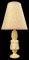 Große spanische Lampe aus Marmor mit Lederschirm, 1970er 1