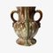 German Ceramic Vase in Brown and Green, 1960s 6