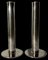 Vintage Swedish Candlestick Holders in Stainless Steel, 1960s, Set of 2 1