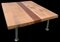 Tavolino da caffè epossidico fatto a mano in legno di quercia, Immagine 1