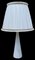 Weiße Tischlampe aus weißem Holz, Niederlande, 1960er-1970er 1