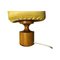 Teak Table Lamp with Yellow Lampshade, Sweden, 1960s 5