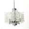 Chrome Chandelier with Glass Diffusers attributed to Mazzega, 1970s, Image 5