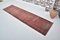 Turkish Red Muted Hallway Runner Rug, Image 4