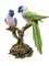 Porcelain Parrot on a Golden Bronze Branch Bird Figurine, 1970s 2