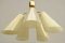 Brass and Glass Five-Armed Ceiling Lamp, 1950s 7