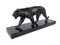 Black Panther Ouganda, by Max Le Verrier, Spelter & Marble, Sculpture in Art Deco Style 4