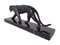 Black Panther Ouganda, von Max Le Verrier, Spelter & amp; Marmor, Skulptur im Art Deco-Stil 6