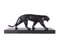 Black Panther Ouganda, di Max Le Verrier, Spelter & Marble, Scultura in stile Art Déco, Immagine 1