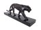 Black Panther Ouganda, by Max Le Verrier, Spelter & Marble, Sculpture in Art Deco Style 3