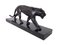 Black Panther Ouganda, von Max Le Verrier, Spelter & amp; Marmor, Skulptur im Art Deco-Stil 3