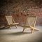 Carpentry Rope Lounge Chairs by Poul Kjaerholm & Jordan Hoj, 1970s, Set of 2 3