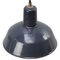 Vintage Industrial Blue Enamel Factory Pendant Light, Image 2