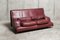 Vintage Sofa in Burgundy Leather from De Sede, 1984 2