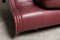 Vintage Sofa in Burgundy Leather from De Sede, 1984 10