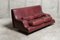 Vintage Sofa in Burgundy Leather from De Sede, 1984 3