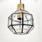 Mid-Century Octagonal Iron & Glass Ceiling Lamp from Limburg, Germany, 1960s 4