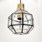 Mid-Century Octagonal Iron & Glass Ceiling Lamp from Limburg, Germany, 1960s, Image 4